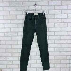 Baldwin Kansas City The Rivington Skinny Crop Verdant Green Jeans Size 24